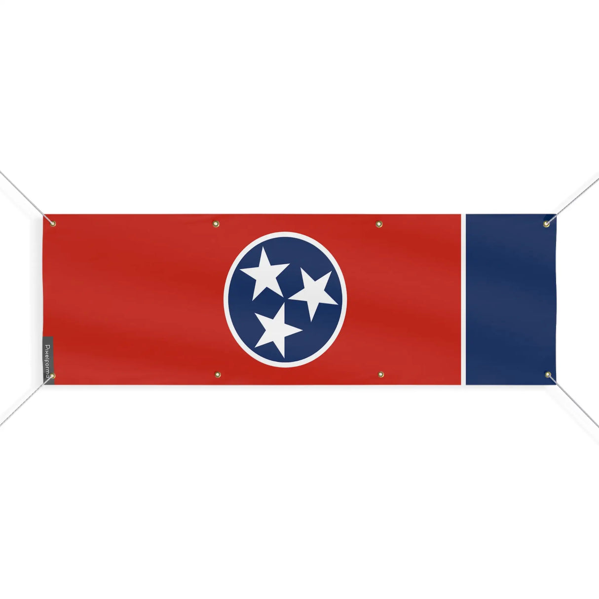 Drapeau tennessee polyester résistant aux intempéries œillets