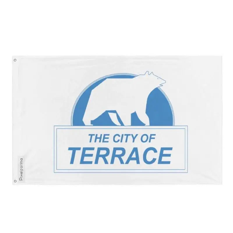 Drapeau terrace france polyester résistant œillets à gauche
