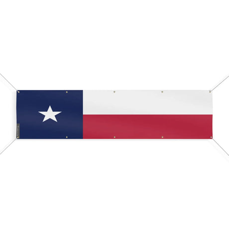 Drapeau texas polyester résistant aux intempéries œillets