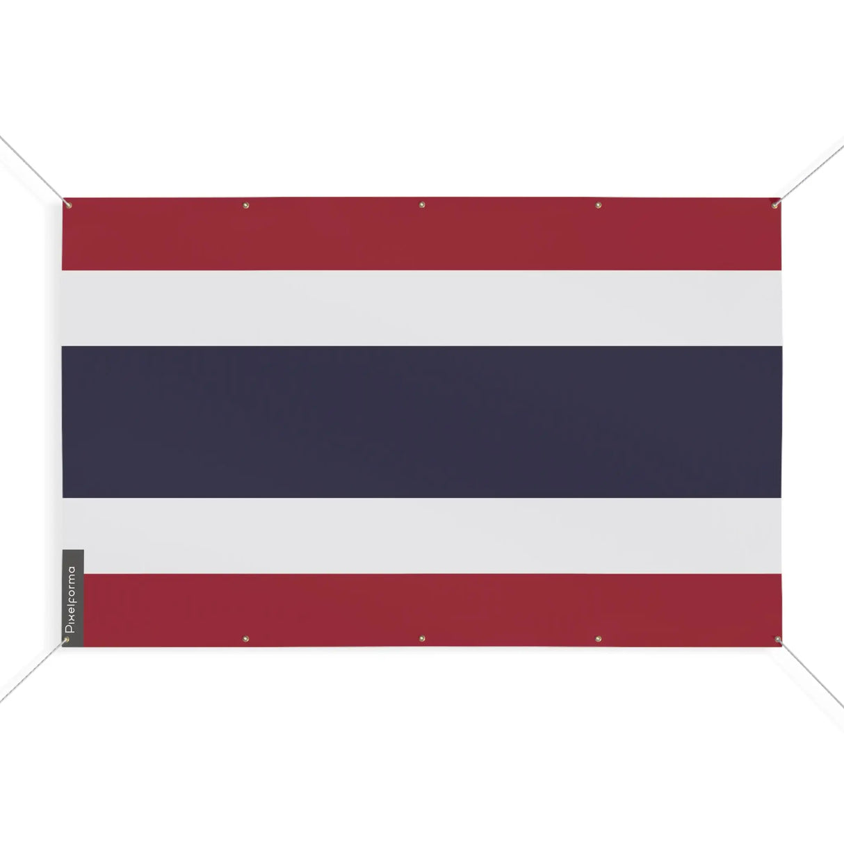 Drapeau thaïlande polyester résistant avec œillets robustes