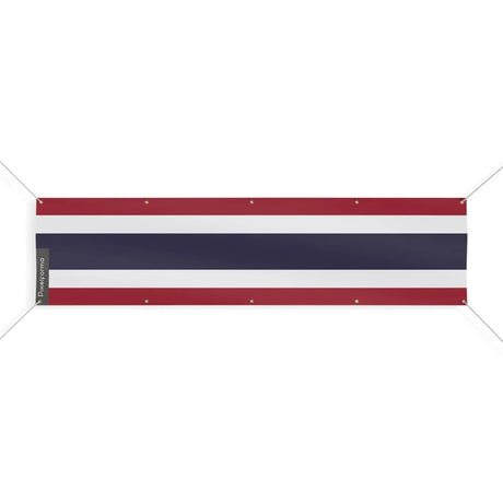 Drapeau thaïlande polyester résistant œillets renforcés