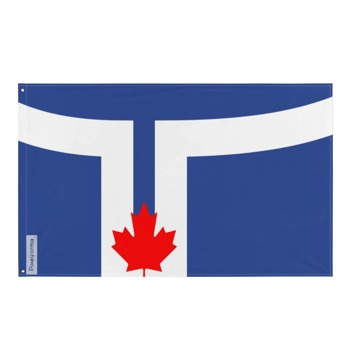 Drapeau toronto polyester résistant œillets à gauche