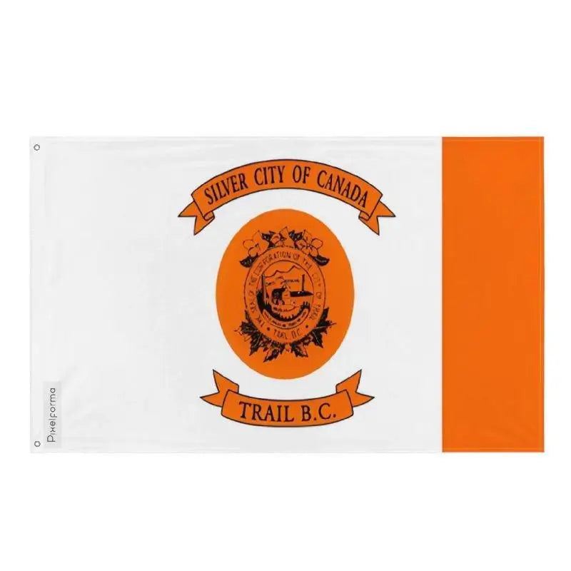 Drapeau trail polyester résistant œillets à gauche