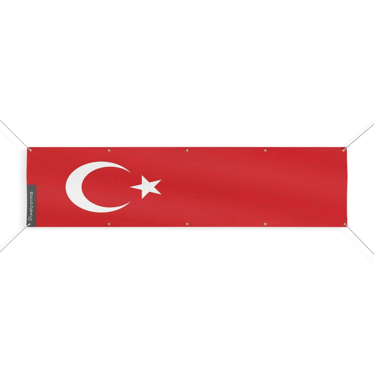 Drapeau turquie polyester résistant pour usage extérieur