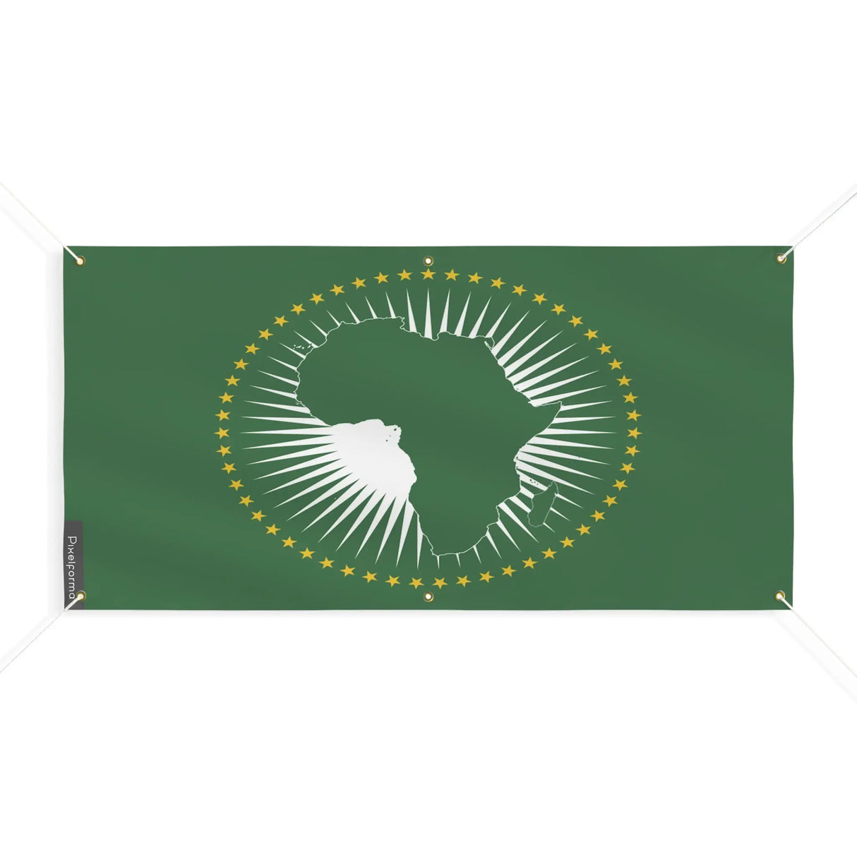 Drapeau union africaine en polyester résistant aux intempéries