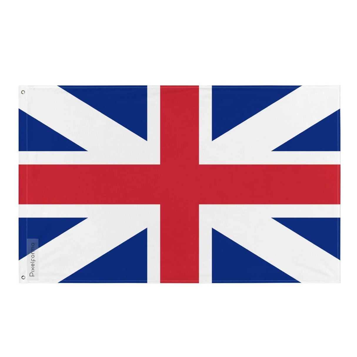 Drapeau union jack polyester double ourlet œillets à gauche