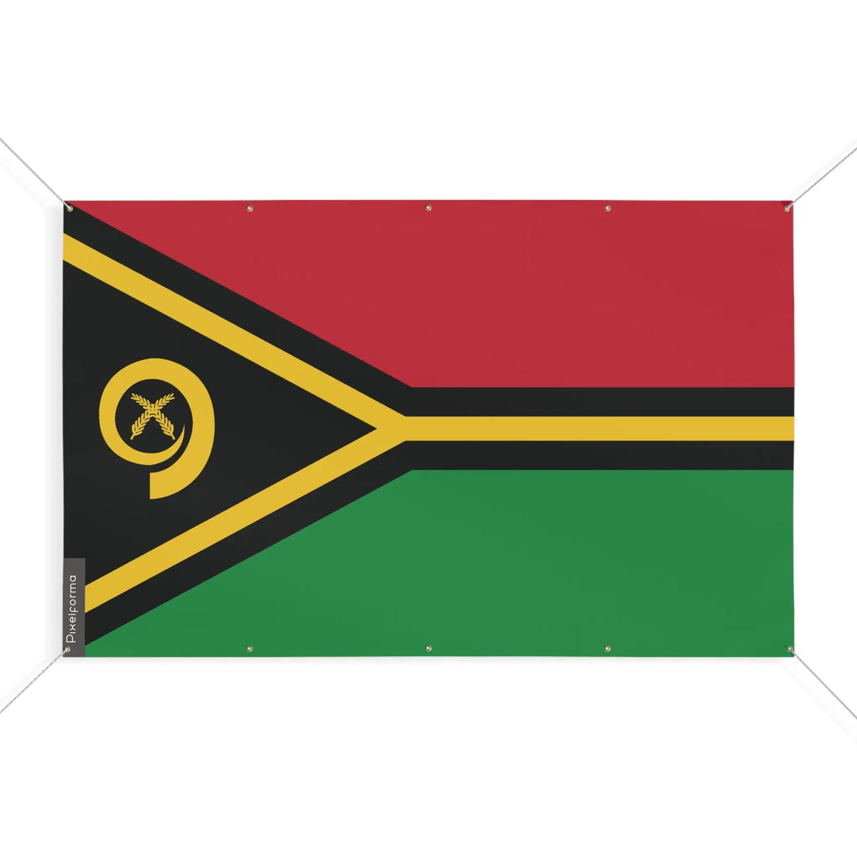 Drapeau vanuatu en polyester résistant avec œillets robustes