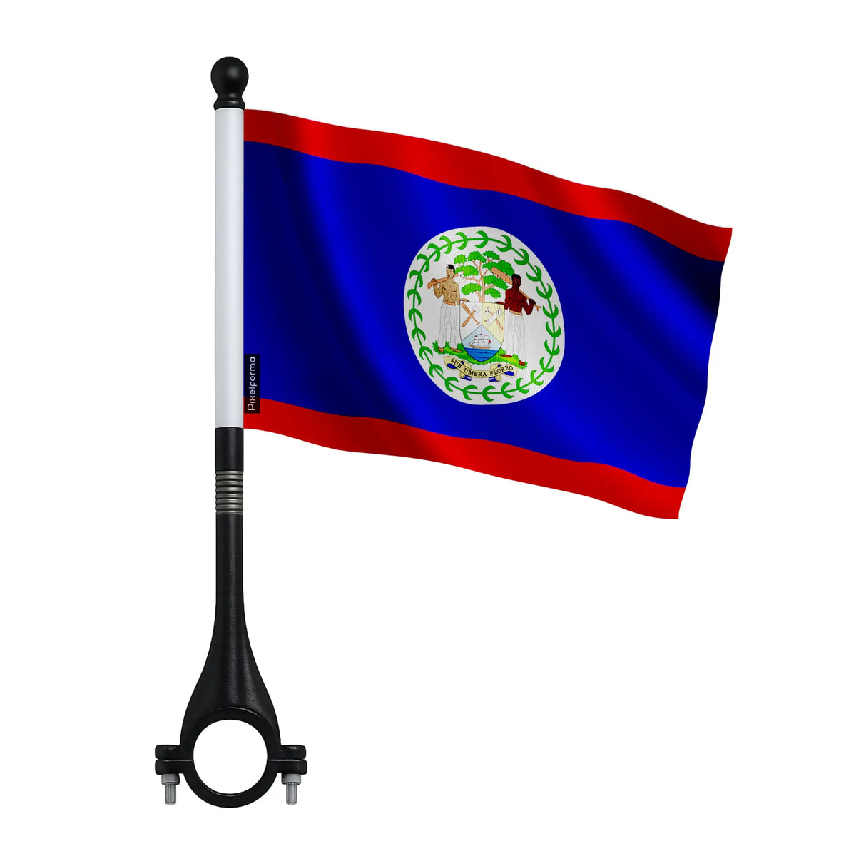 Drapeau vélo belize en polyester résistant pour cycliste