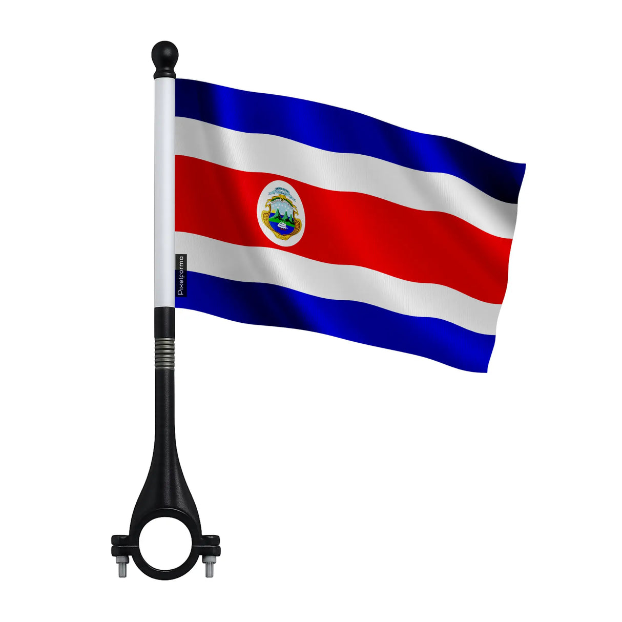 Drapeau vélo costa rica en polyester pour vélo léger