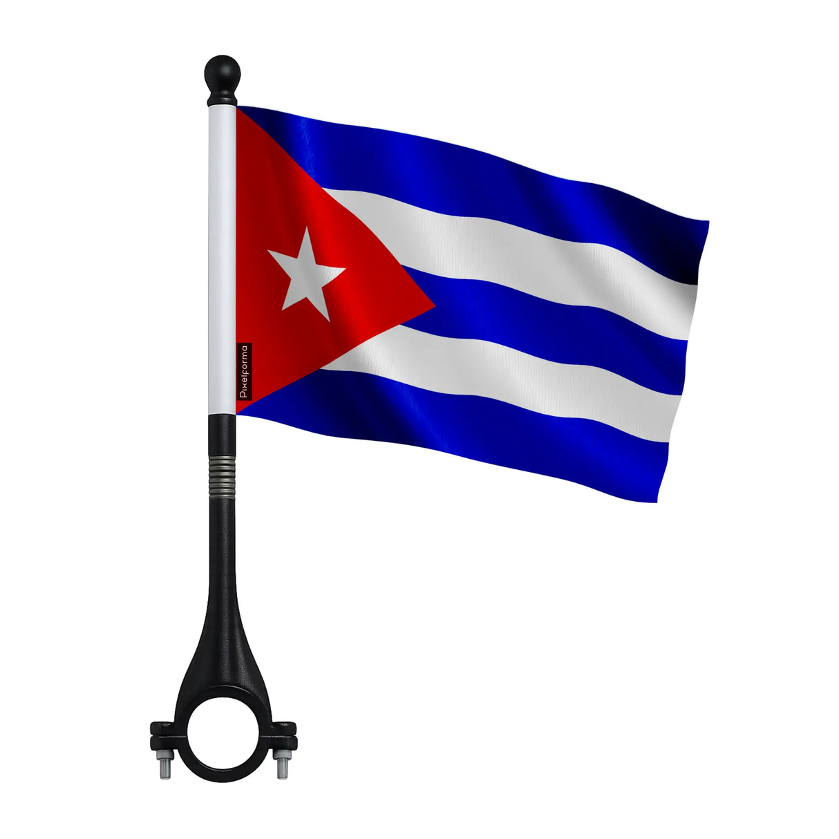 Drapeau vélo cuba en polyester pour usage cycliste