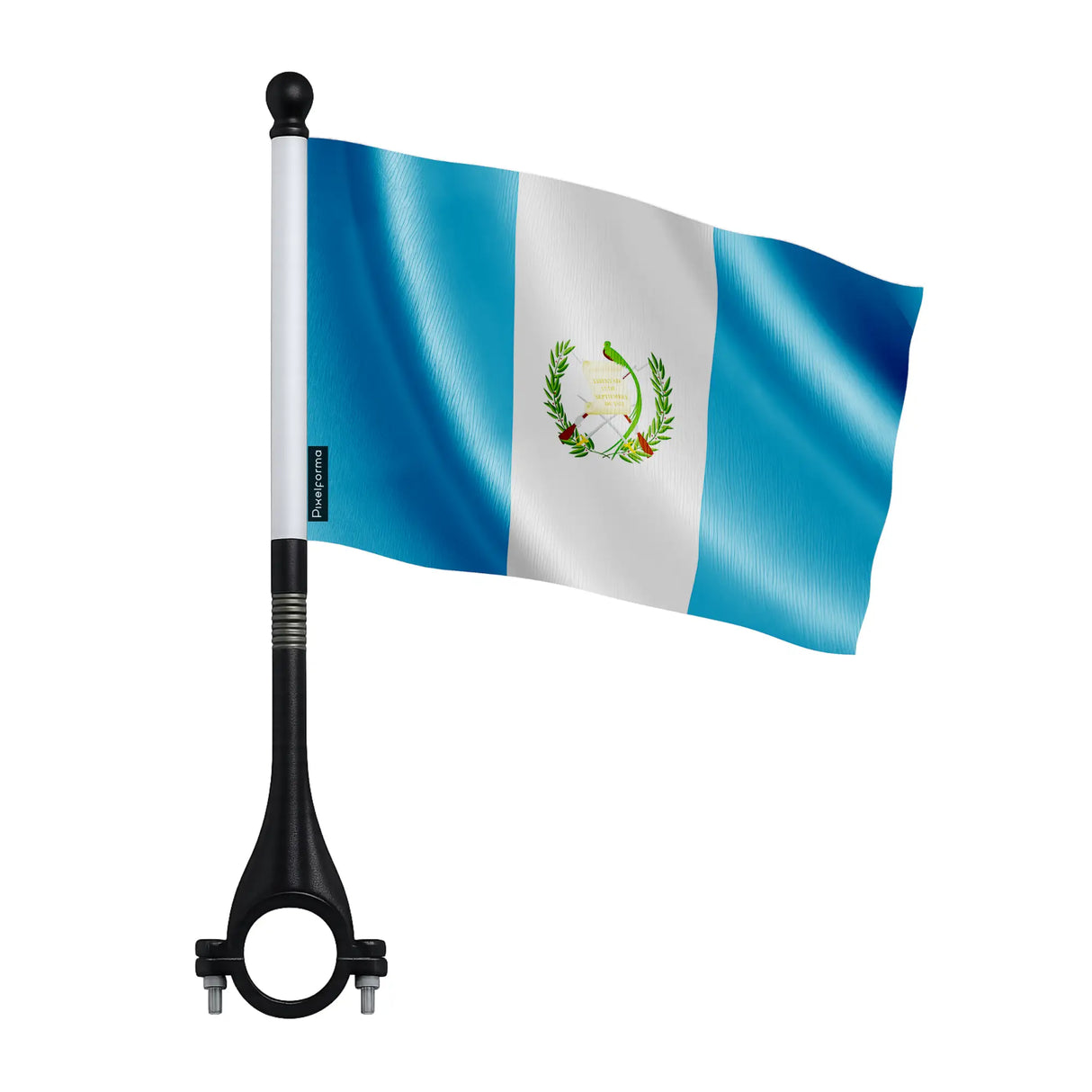 Drapeau vélo guatemala en polyester pour usage cycliste