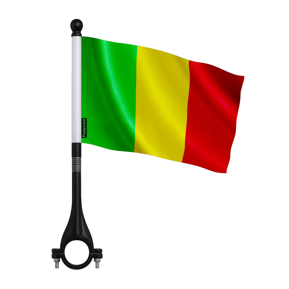 Drapeau vélo mali en polyester visibilité optimale