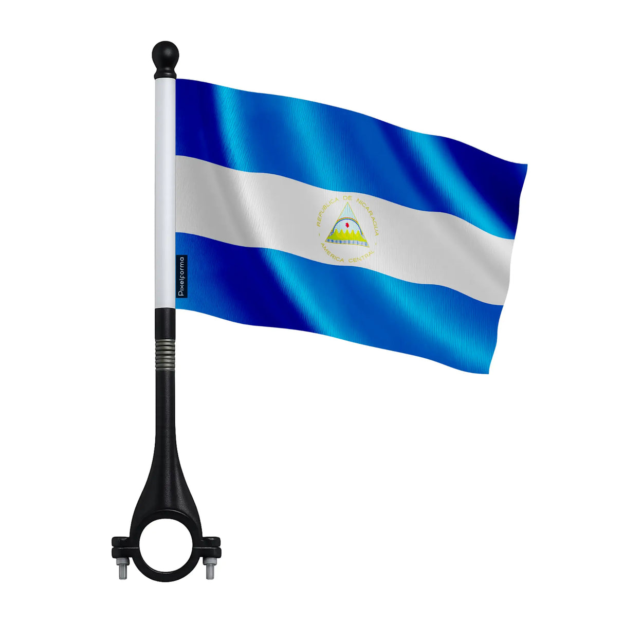 Drapeau vélo nicaragua en polyester pour cyclisme