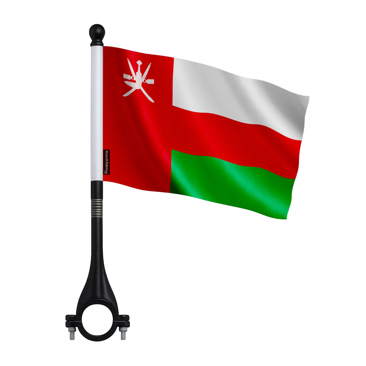 Drapeau vélo oman en polyester pour usage cyclisme