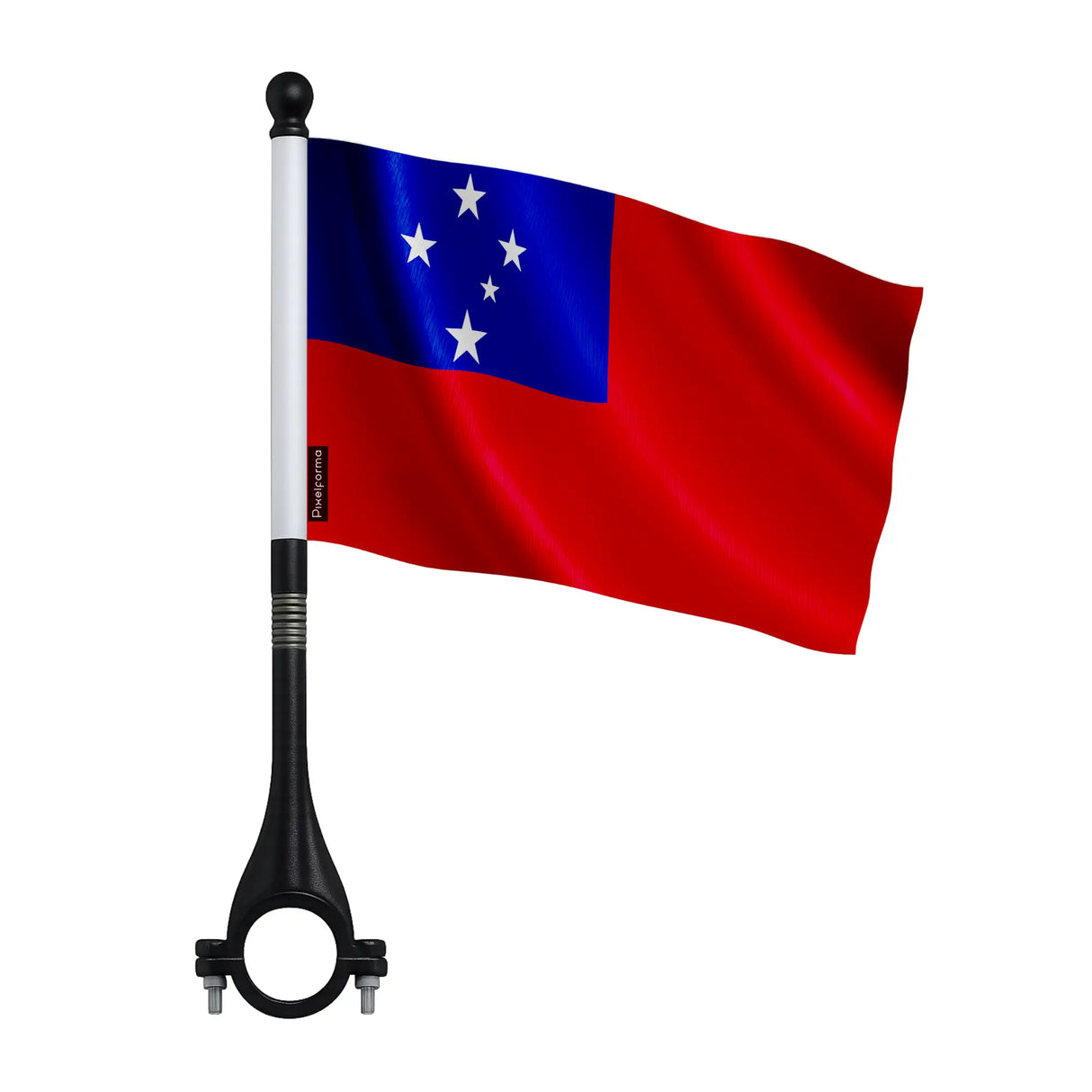 Drapeau vélo samoa en polyester visibilité optimale