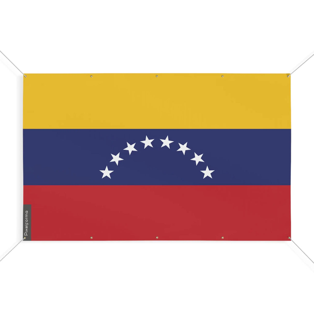 Drapeau venezuela polyester résistant avec œillets renforcés