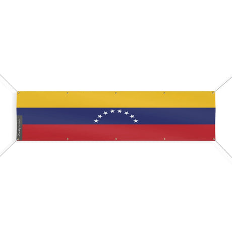 Drapeau venezuela polyester résistant avec œillets robustes