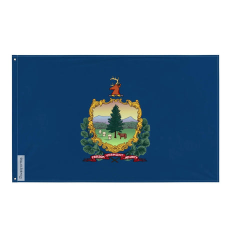 Drapeau vermont polyester résistant avec œillets à gauche