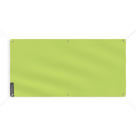 Drapeau vert clair france en polyester résistant 6 œillets