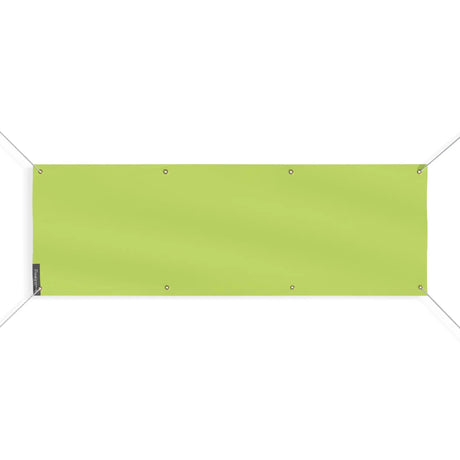 Drapeau vert clair france polyester œillets résistant