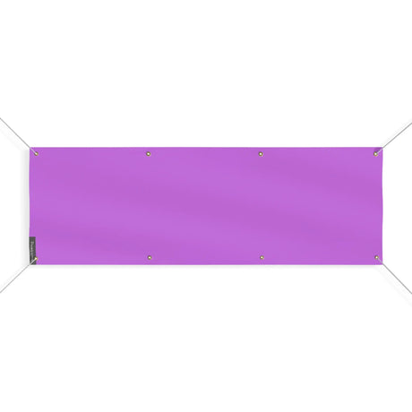 Drapeau violet clair en polyester résistant aux intempéries