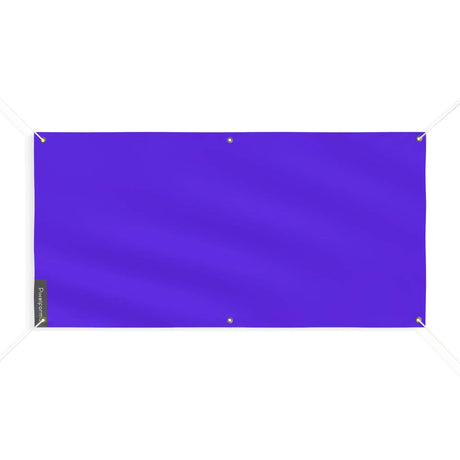 Drapeau violet foncé france polyester résistant 6 œillets
