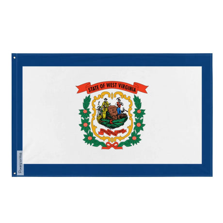 Drapeau virginie-occidentale polyester œillets à gauche