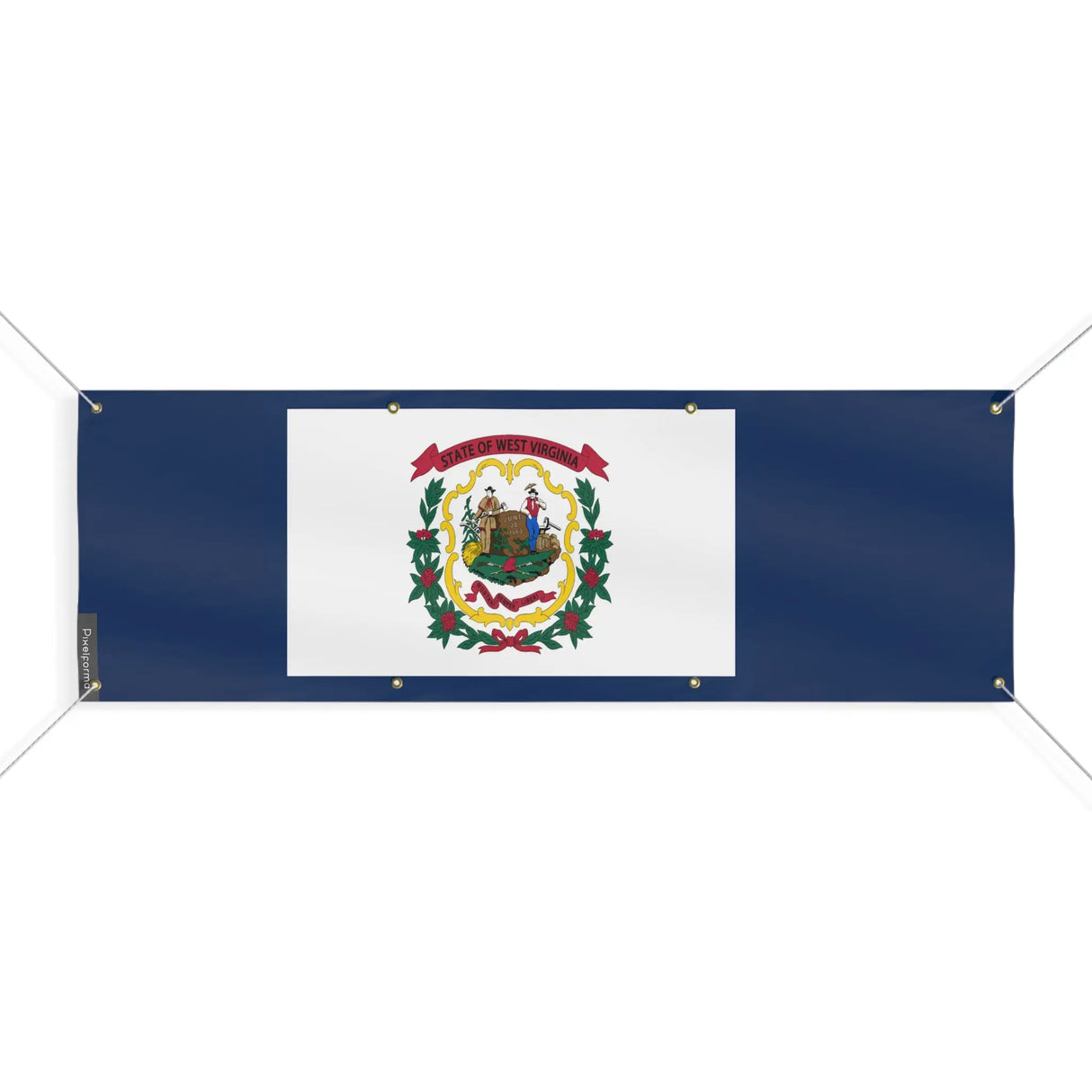 Drapeau virginie-occidentale polyester résistant intempéries