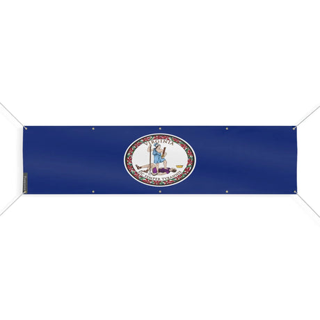 Drapeau virginie polyester résistant usage extérieur durable