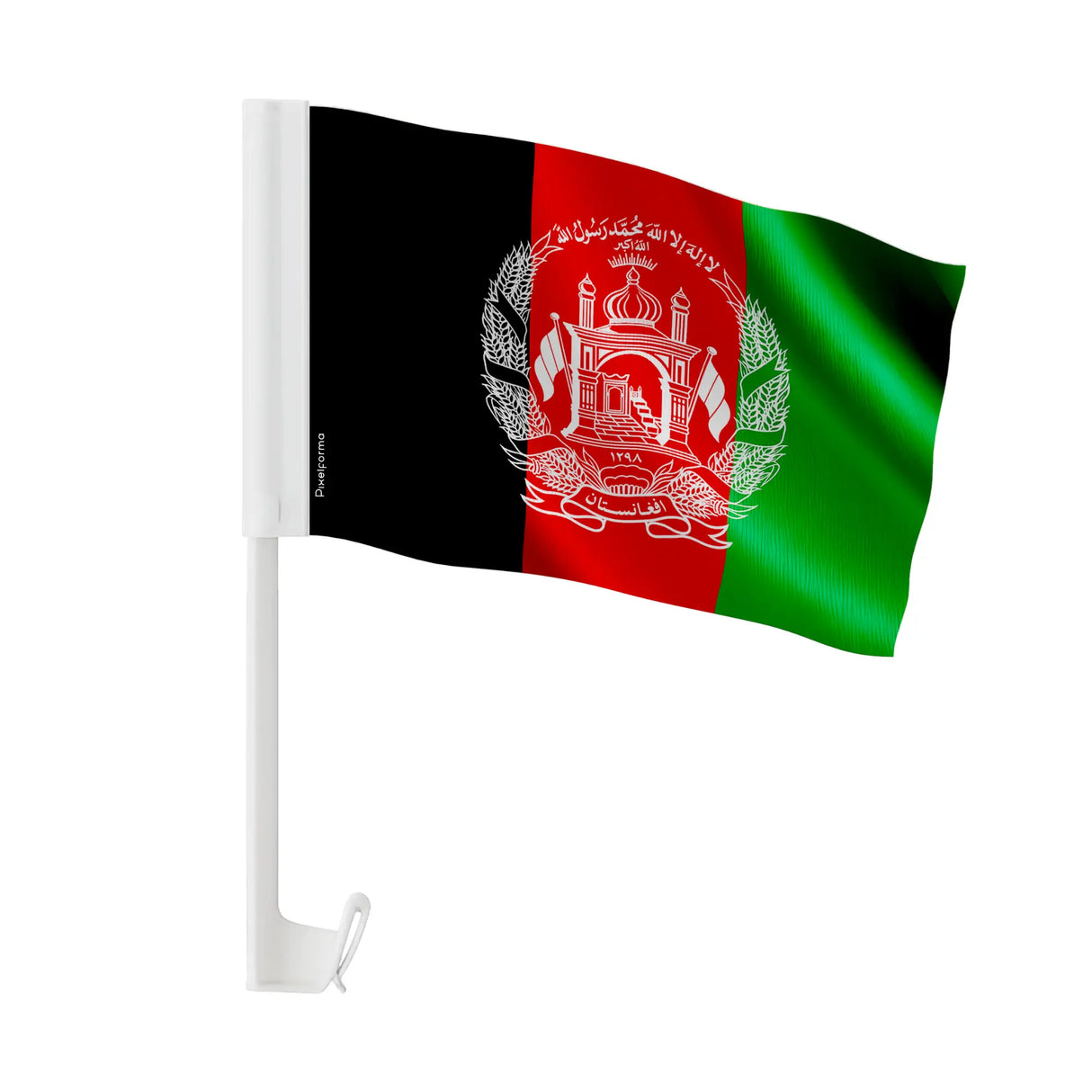 Drapeau voiture afghanistan polyester fixation fenêtre