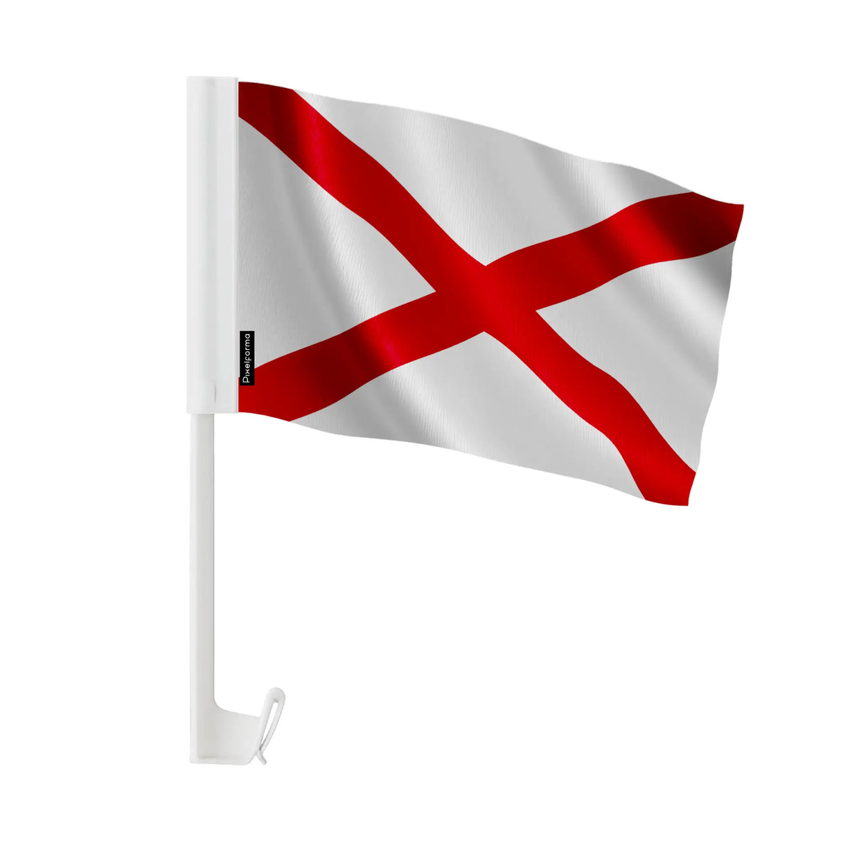 Drapeau voiture alabama polyester fixation sur fenêtre