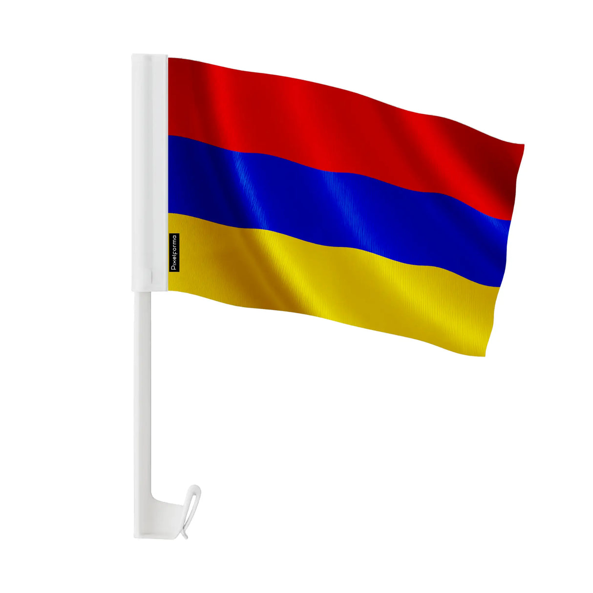 Drapeau voiture arménie polyester fixation sur fenêtre