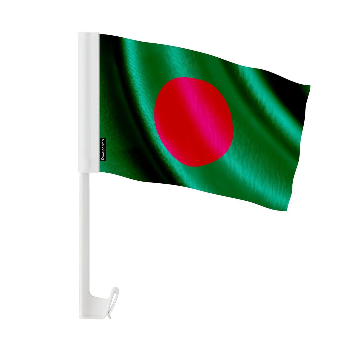 Drapeau voiture bangladesh polyester fixation fenêtre