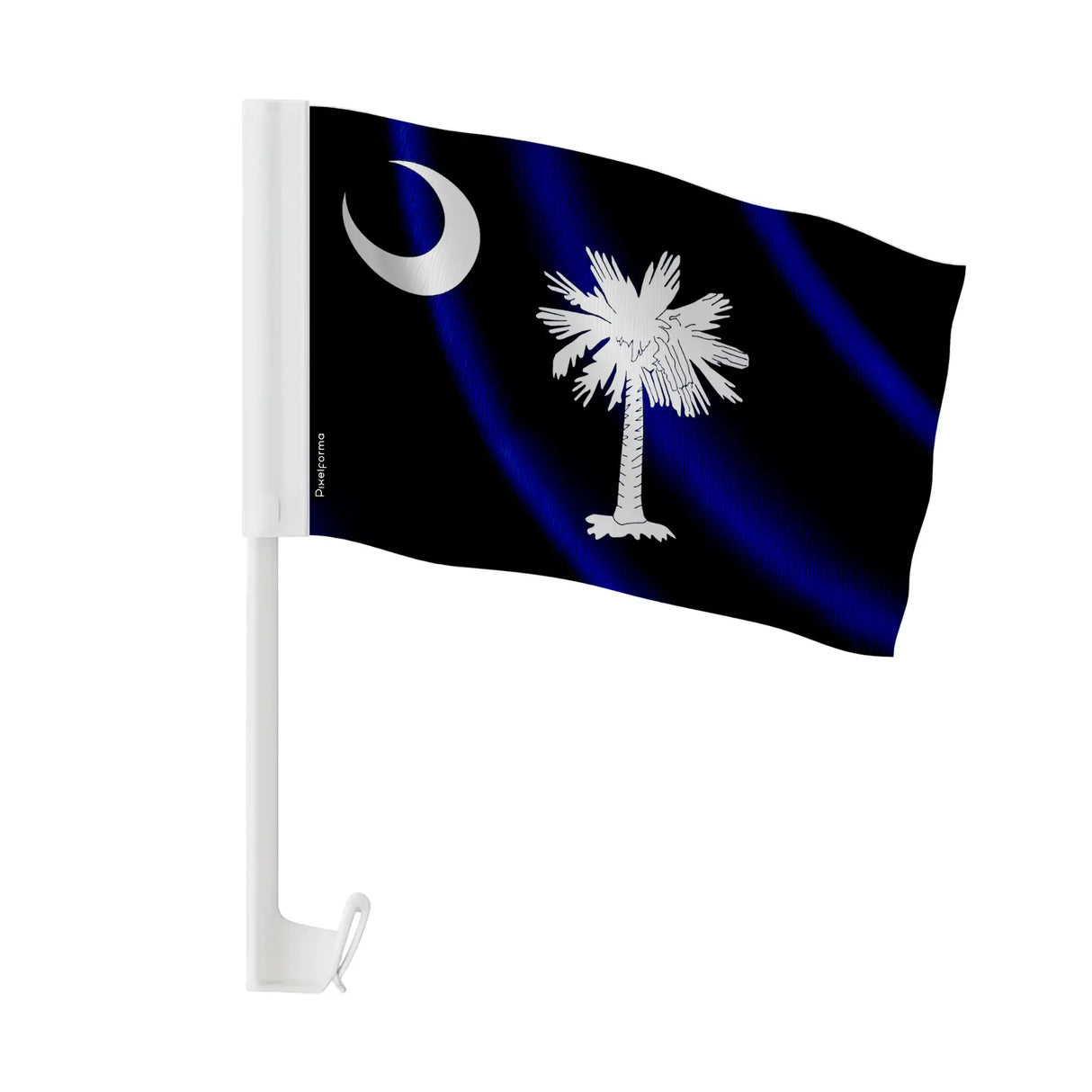 Drapeau voiture caroline du sud polyester fixation fenêtre