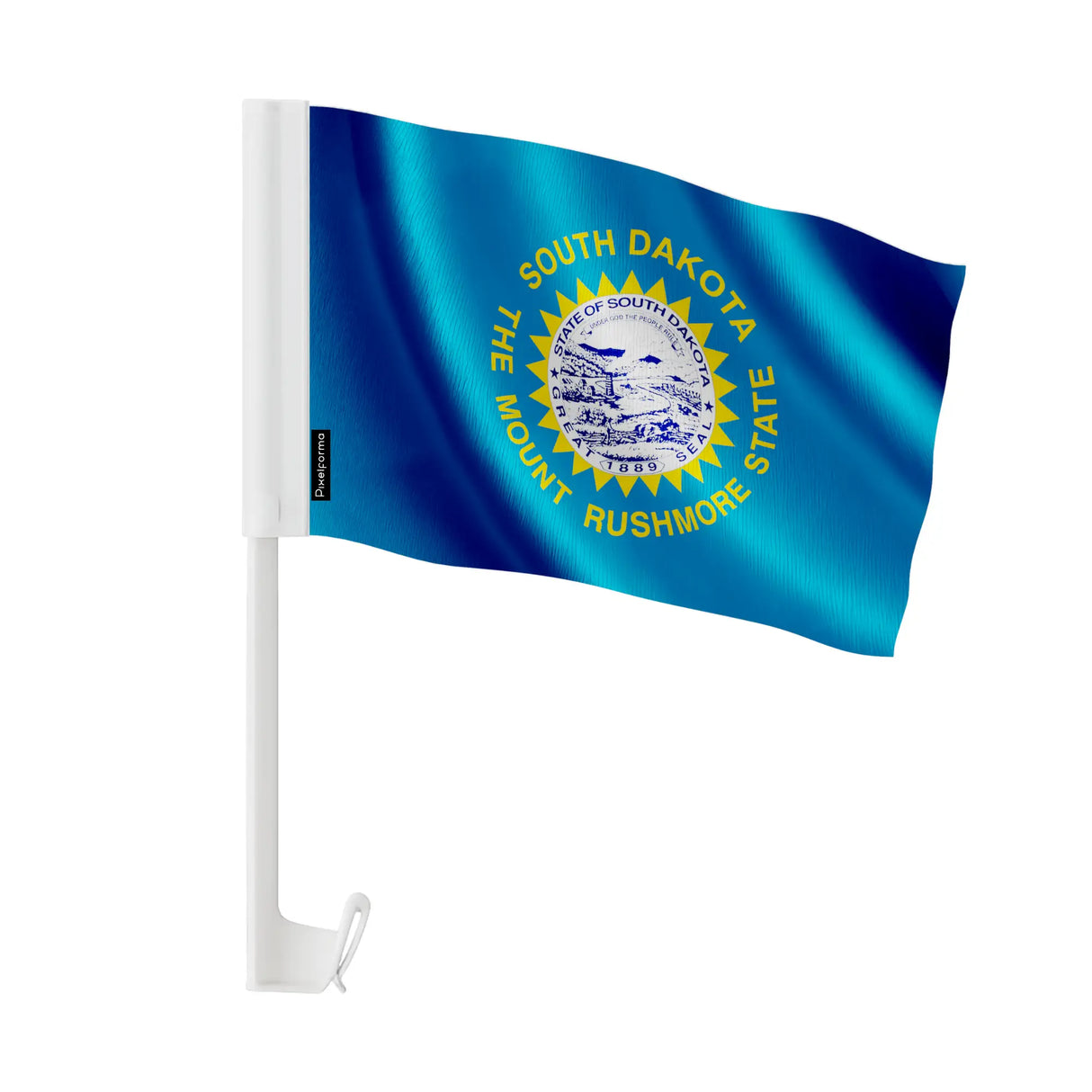 Drapeau voiture dakota du sud polyester fixation fenêtre