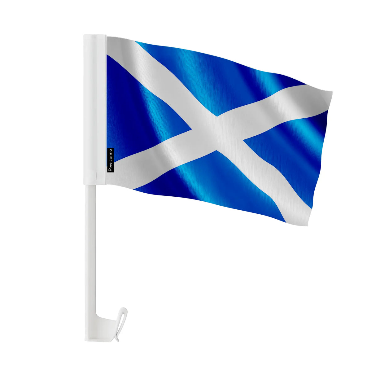 Drapeau voiture écosse polyester fixation sur fenêtre