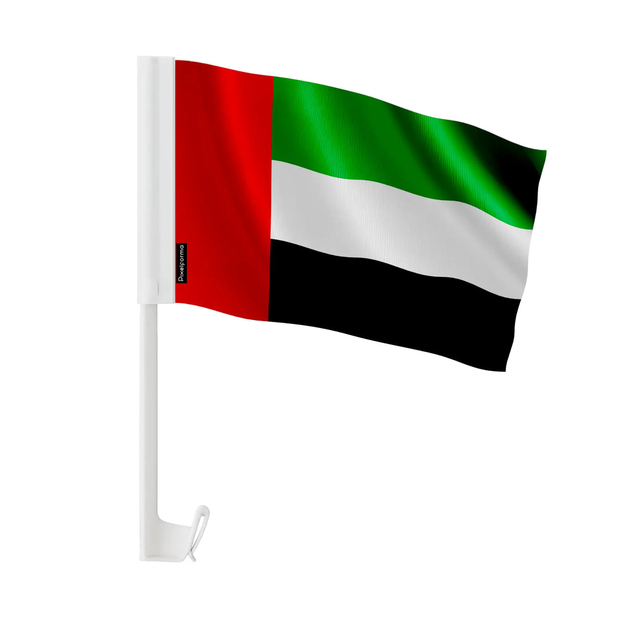 Drapeau voiture émirats arabes unis polyester fixation fenêtre