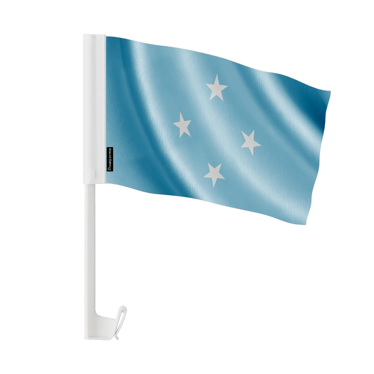 Drapeau voiture états fédérés polyester fixation fenêtre