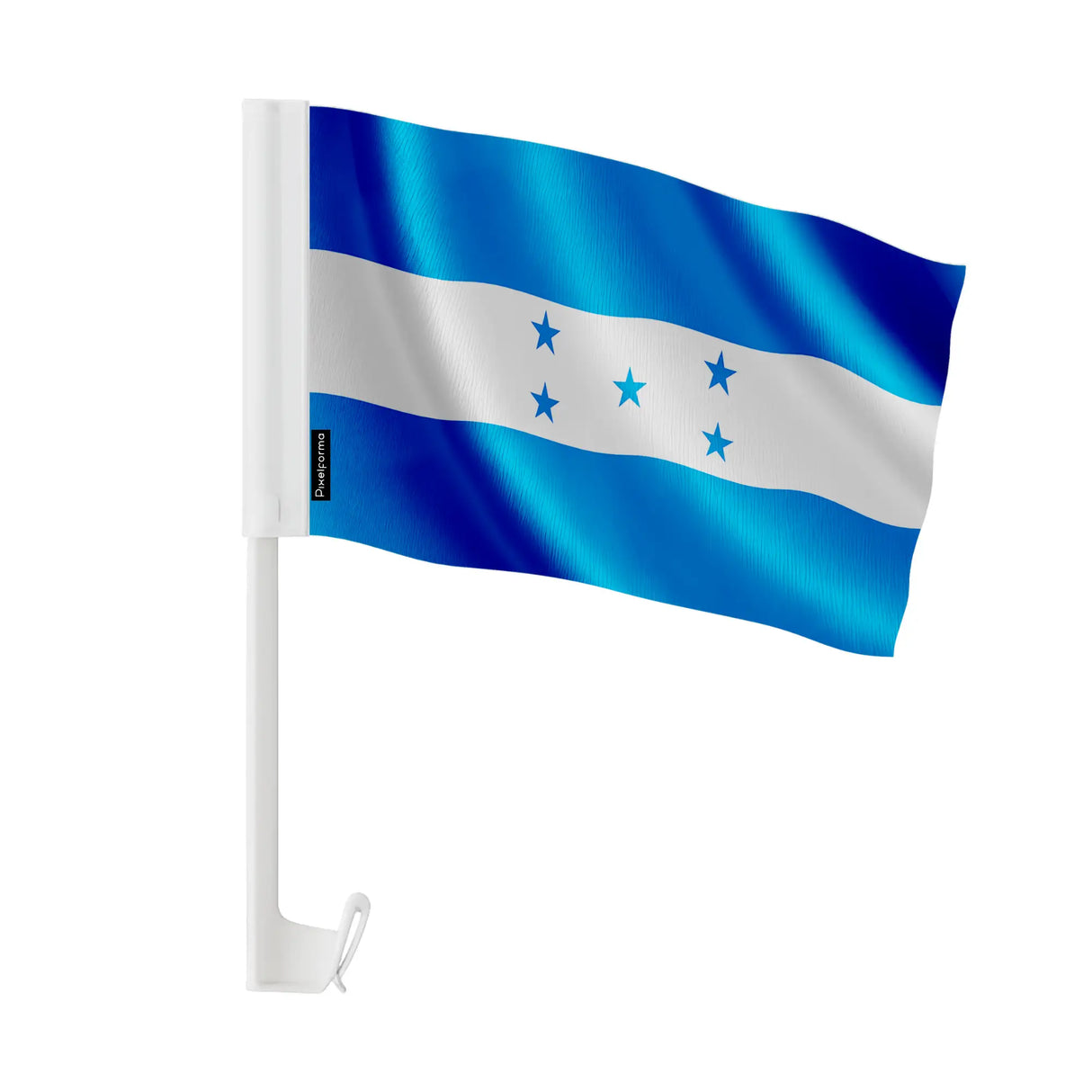 Drapeau voiture honduras polyester fixation sur fenêtre