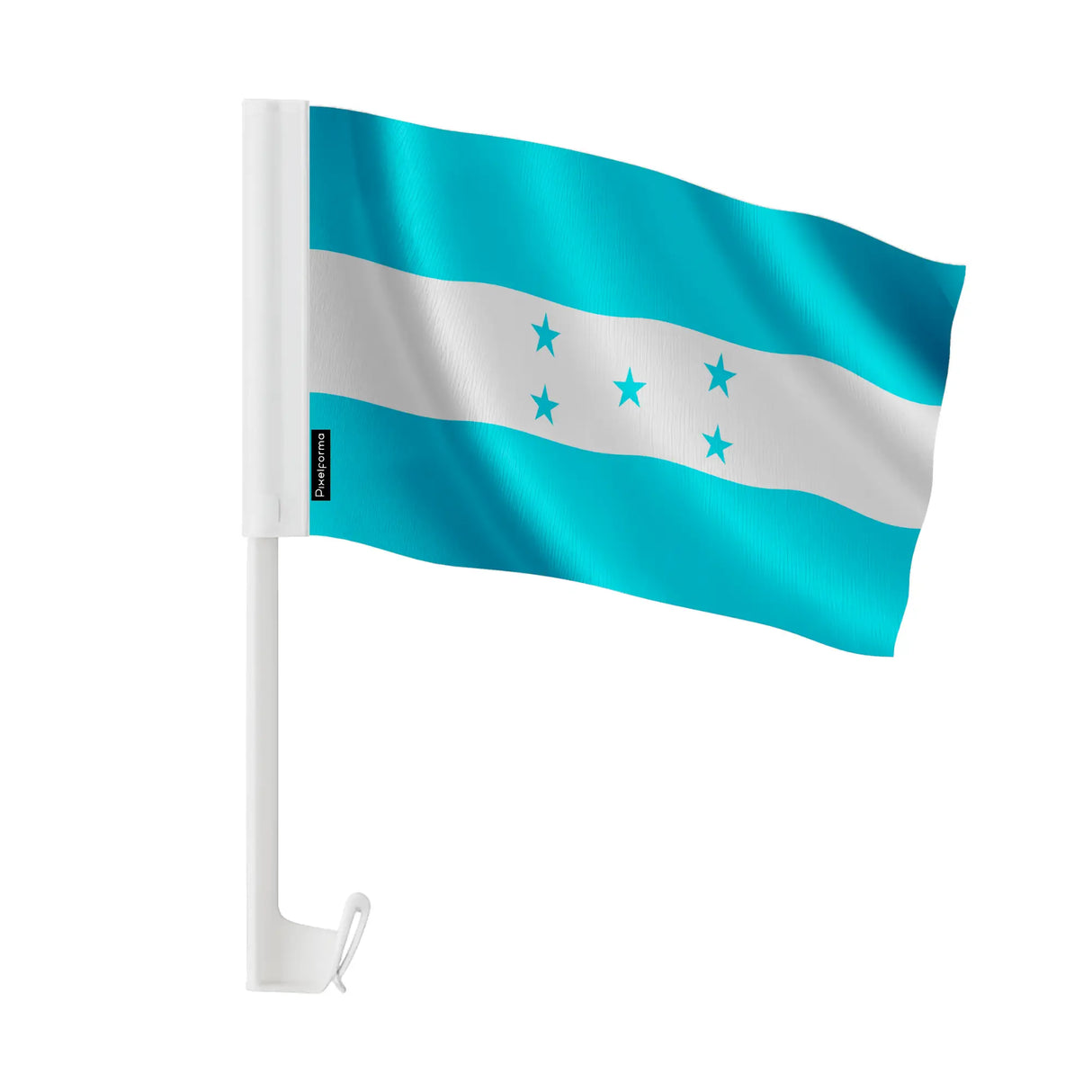 Drapeau voiture honduras polyester fixation sur fenêtre