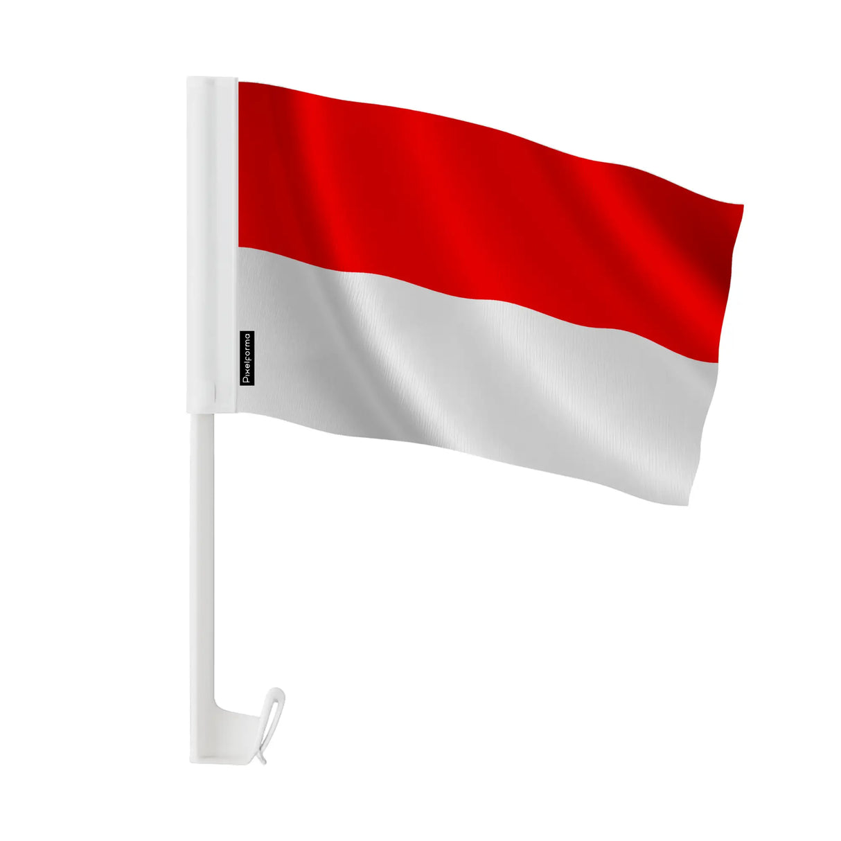 Drapeau voiture indonésie polyester fixation fenêtre