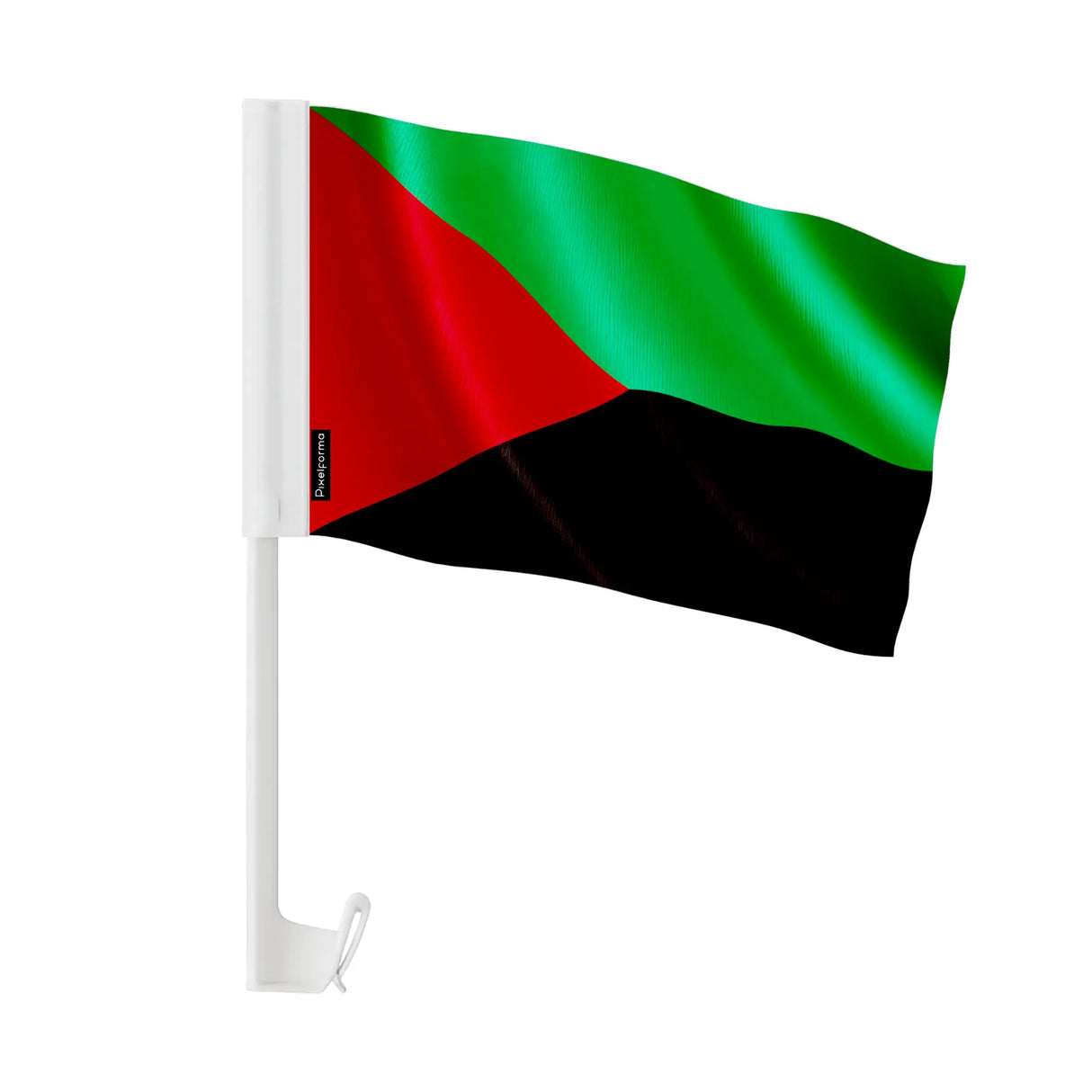 Drapeau voiture martinique polyester fixation fenêtre durable