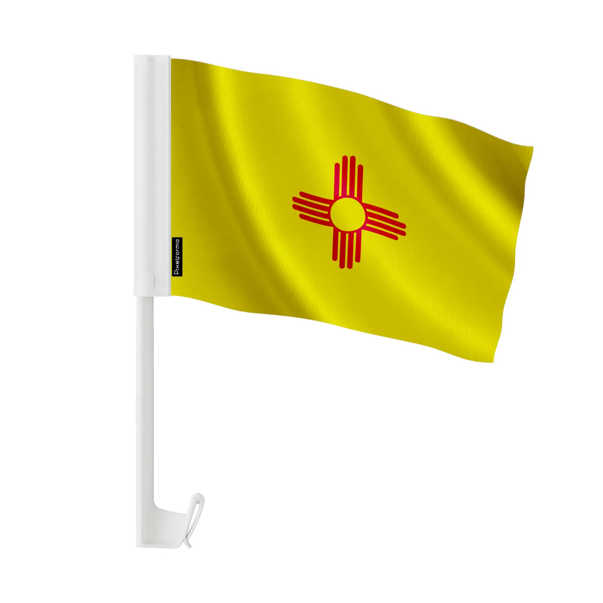Drapeau voiture nouveau-mexique polyester fixation fenêtre