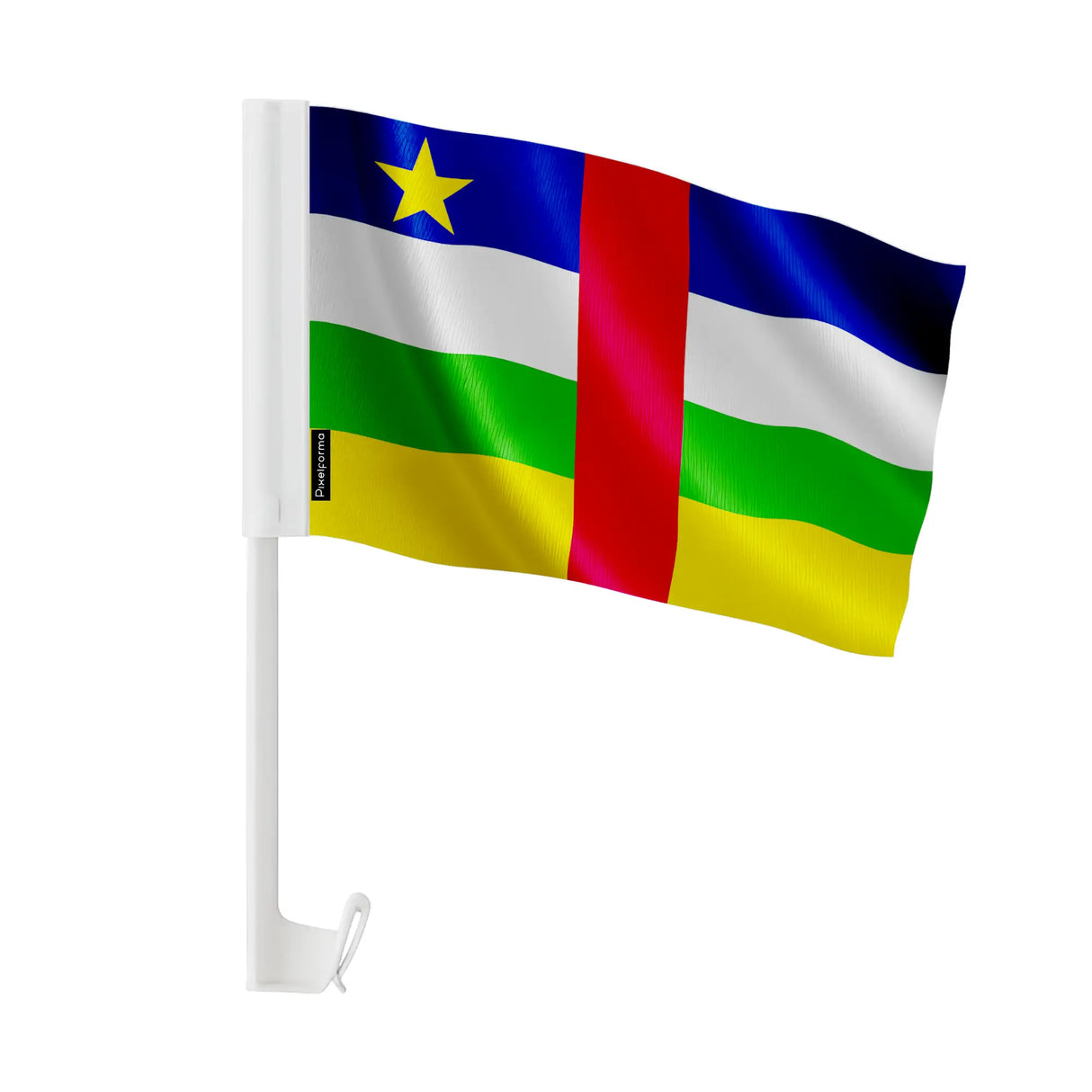 Drapeau voiture république centrafricaine polyester fenêtre