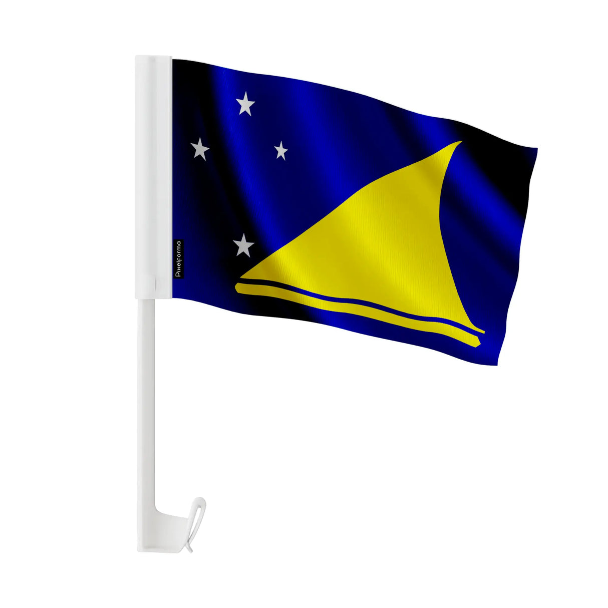 Drapeau voiture tokelau polyester fixation sur fenêtre