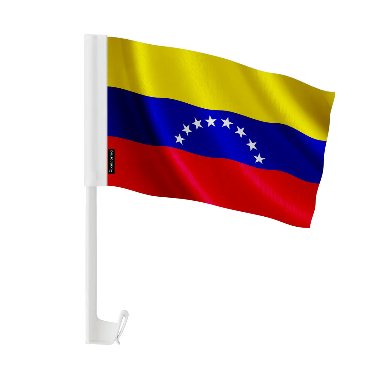 Drapeau voiture venezuela polyester fixation sur fenêtre