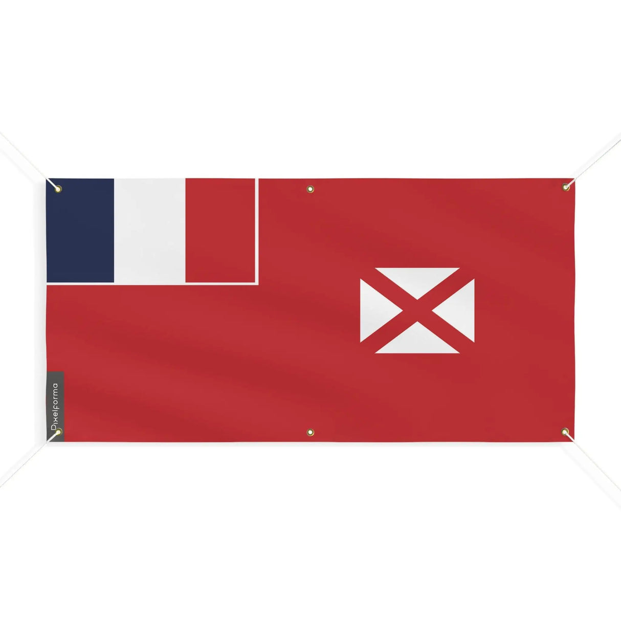 Drapeau wallis-et-futuna polyester résistant 6 œillets