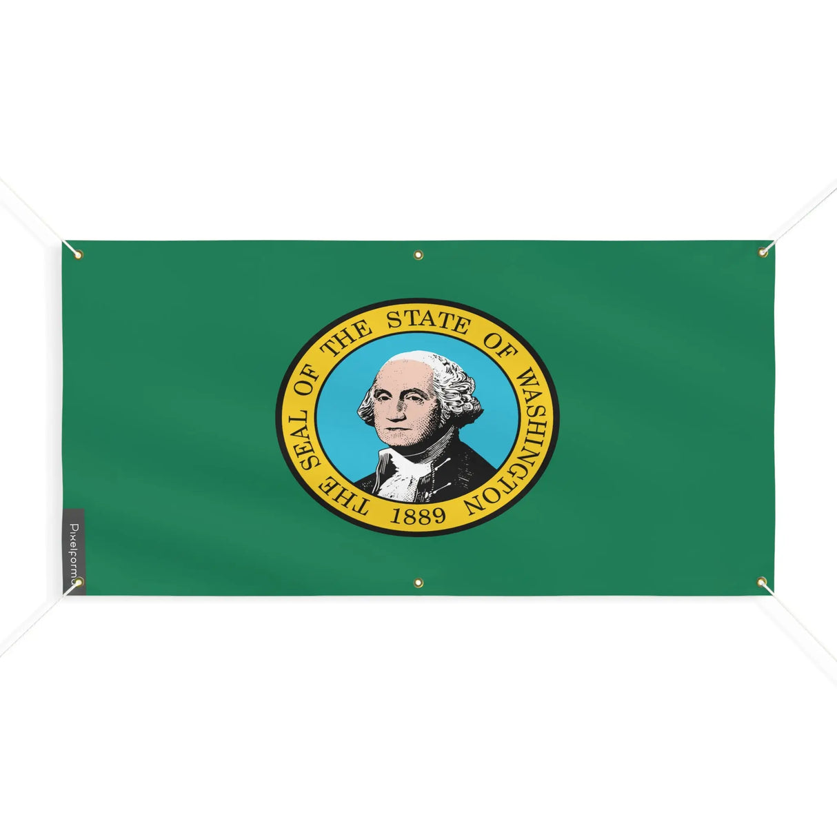 Drapeau washington polyester résistant aux intempéries