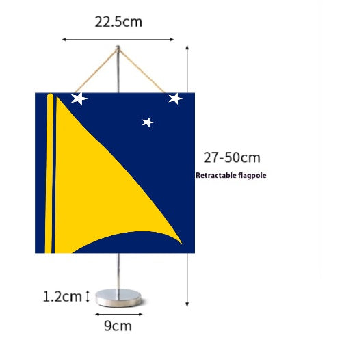 Fanion Table Drapeau Tokelau en Polyester