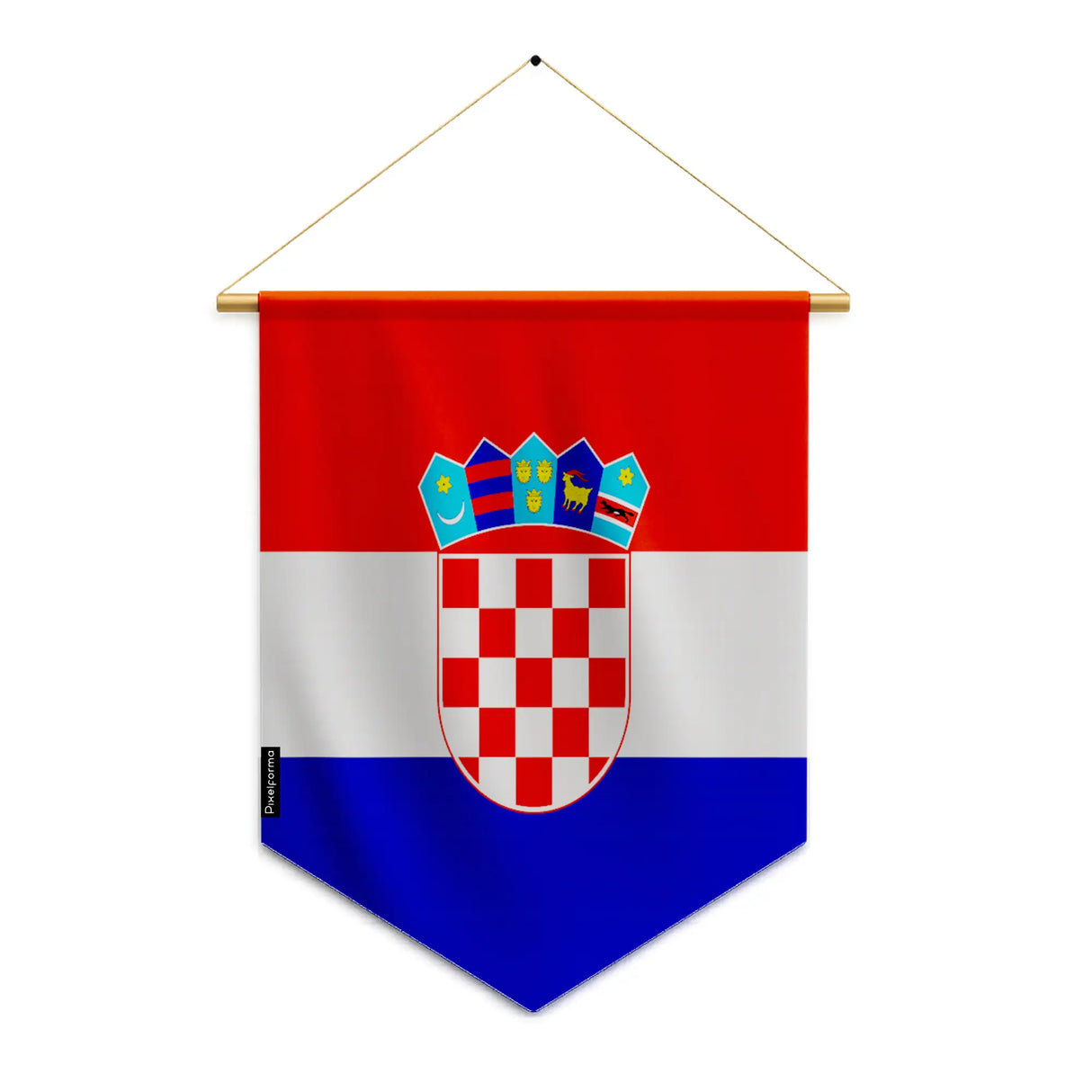 Fanion croatie à suspendre en polyester résistant
